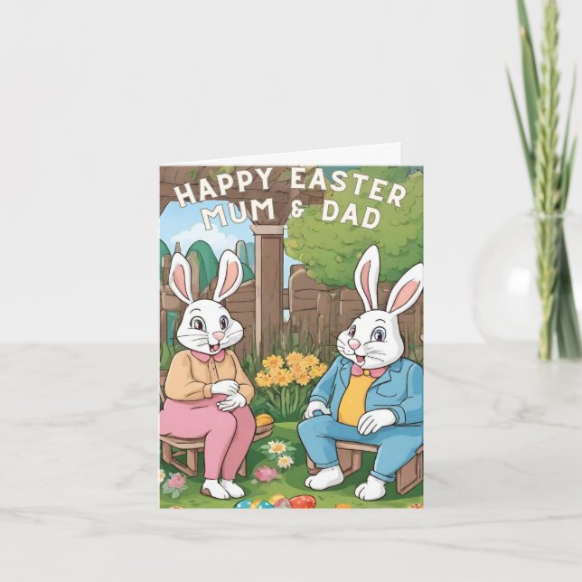 Happy Easter Mom & Dad Card (Front)