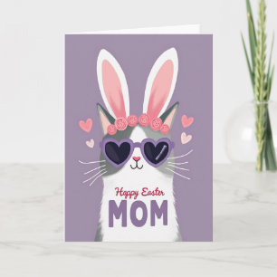 Happy Easter Mom Feline Card
