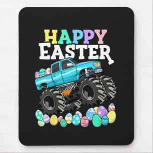Happy Easter Monster Truck Easter Eggs Mouse Pad