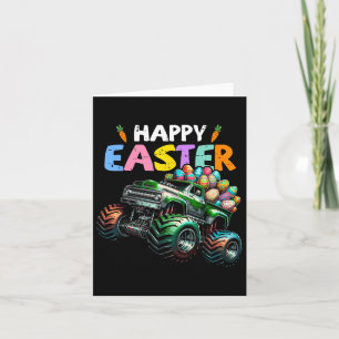 Happy Easter Monster Truck Easter Eggs Toddler Boy Card