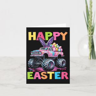 Happy Easter Monster Truck Easter Eggs Toddler Kid Card