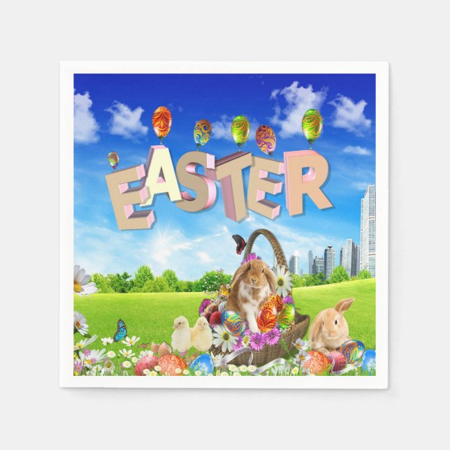 Happy Easter Napkin (Front)