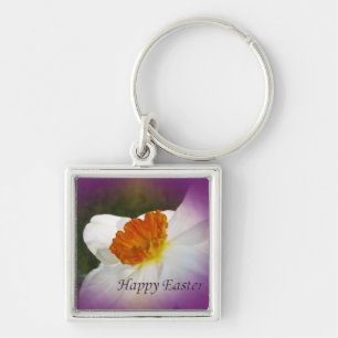 Happy Easter Narcissus - Springtime Beauty Keychain