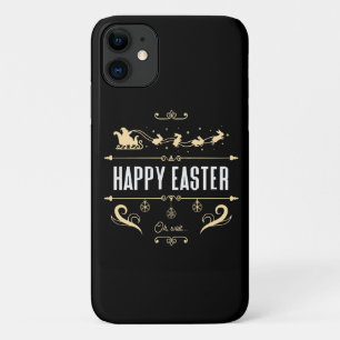 Happy Easter. Oh, Wait... - Santa and Bunny Sleigh iPhone 11 Case