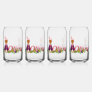 Happy Easter Oliver the Otter Can Glass