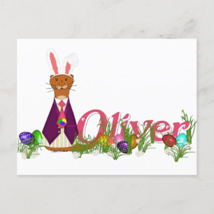 Happy Easter Oliver the Otter Postcard