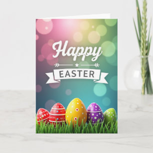 Happy Easter Ovoids Scene Card
