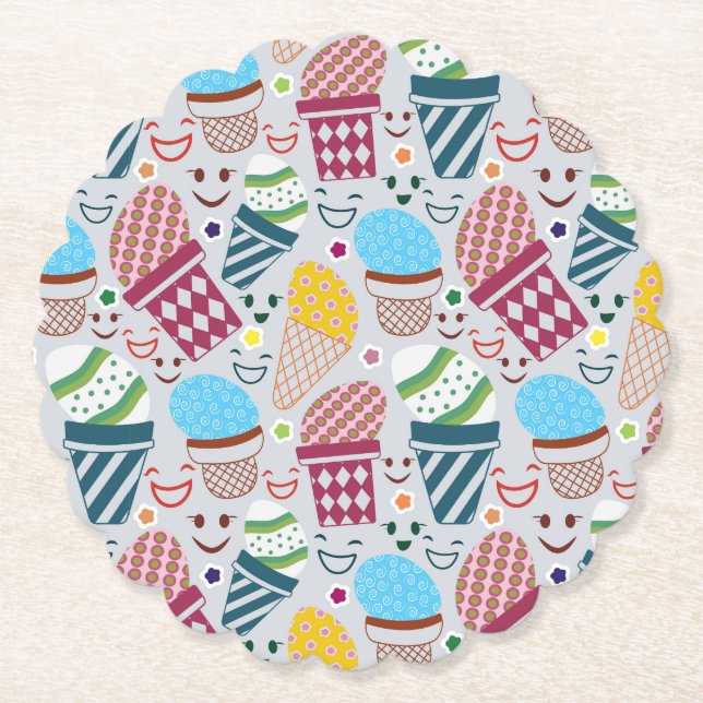 Happy Easter Paper Coaster (Front)