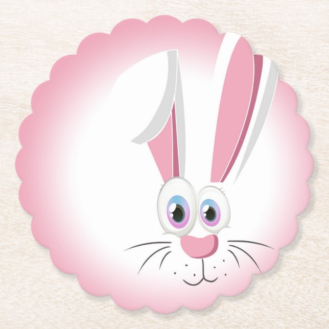 Happy Easter Paper Coaster (Front)