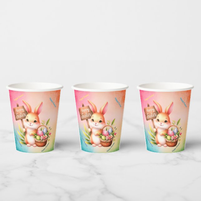 Happy Easter  Paper Cups (Multi)