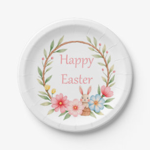 Happy Easter Paper Plate