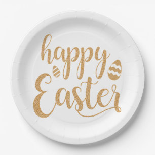 Happy Easter Paper Plate
