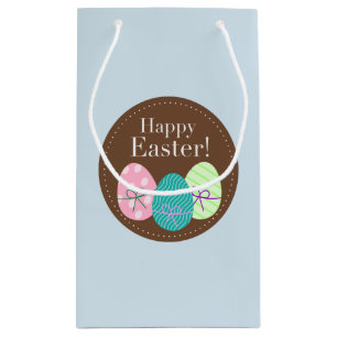 Happy Easter Party Gift Bag With Eggs