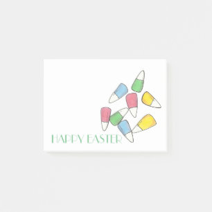 Happy Easter Pastel Candy Corn Post Its Post-it Notes