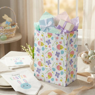Happy Easter Pastel Colourful Kawaii Spring Cute Medium Gift Bag