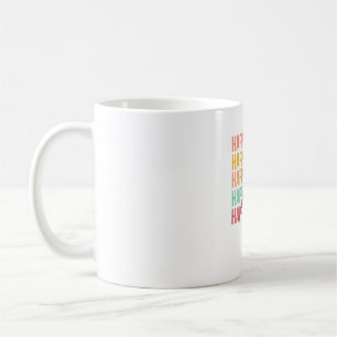 Happy Easter Pastel Spring Leopard Bunny Rabbit Wo Coffee Mug