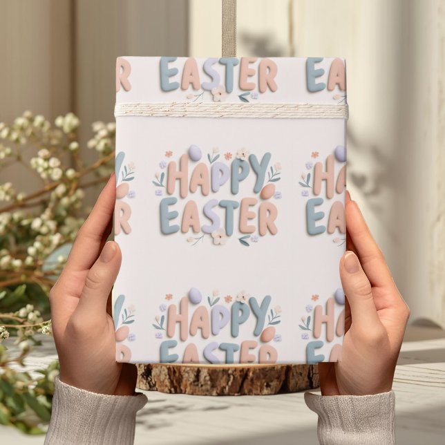 Happy Easter Pastel Wrapping Paper (Creator Uploaded)