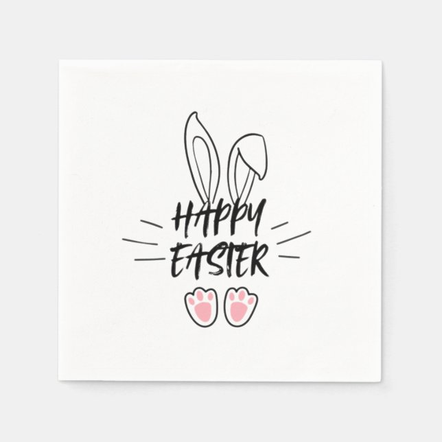 Happy Easter pattern Napkin (Front)