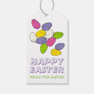 Happy Easter Personalized Egg Hunt Candy Gift Tags
