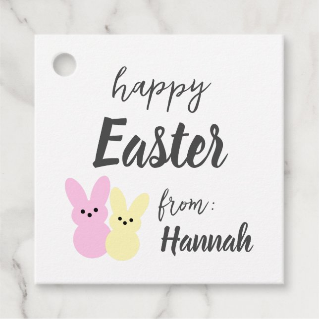 Happy Easter Personalized Tag (Front)