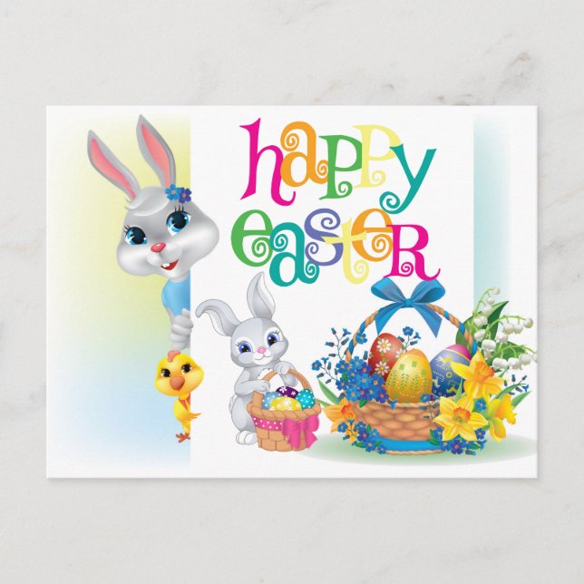 Happy Easter  Postcard (Front)