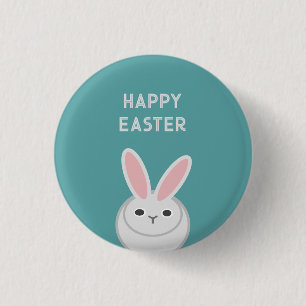 Happy Easter Postcard 1 Inch Round Button