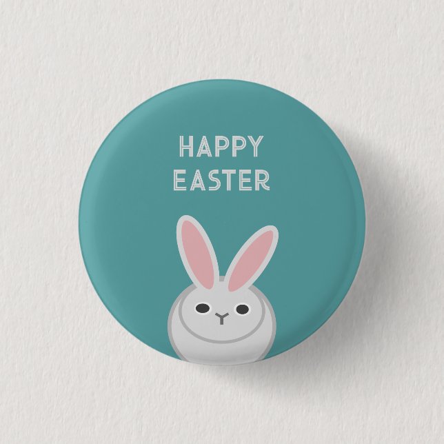 Happy Easter Postcard 1 Inch Round Button (Front)