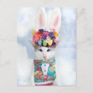 Happy Easter Postcard by Skeezix the Cat