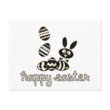Happy Easter Postcard with Digital Embossed effect