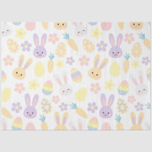 Happy Easter Purple Rabbit Tissue Paper