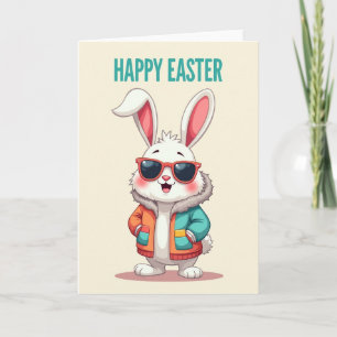 Happy Easter Rabbit Art Card