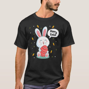 Happy Easter Rabbit Boho Hunt Egg Carrot Bunny Pas T-Shirt