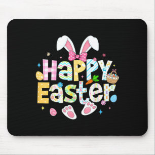 Happy Easter Rabbit Egg for Kids Girl Women Teens Mouse Pad