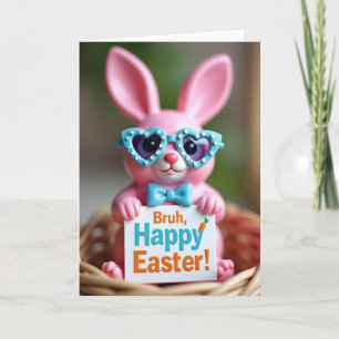Happy Easter Rabbit Message Card