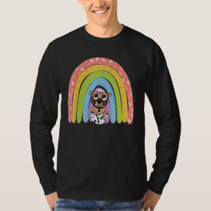 Happy Easter Rainbow Pug Eggs Bunny Ear Pug T-Shirt
