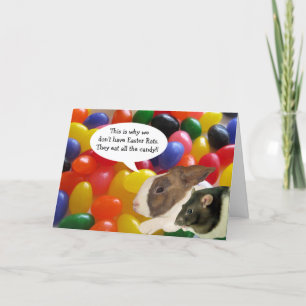 Happy Easter Rat Greeting Card