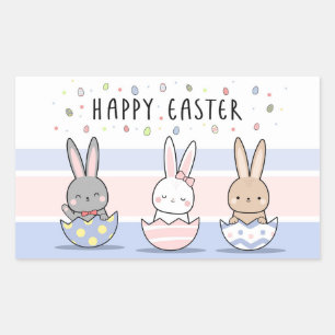 Happy Easter  Rectangular Sticker