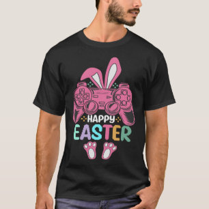Happy Easter Retro Bunny Video Gaming Controller W T-Shirt