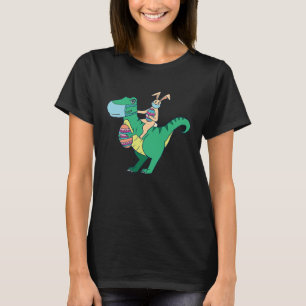Happy Easter Rex Dinosaur Rabbit T-Shirt
