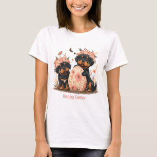 Happy Easter Rottweiler Dogs T-Shirt
