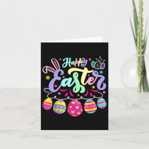 Happy Easter Sayings Egg Bunny Floral Gifts Womens Card