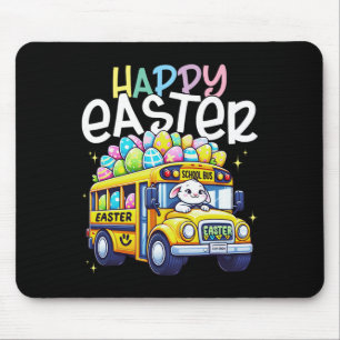 Happy Easter School Bus Driver Crew Eggs Easter Da Mouse Pad