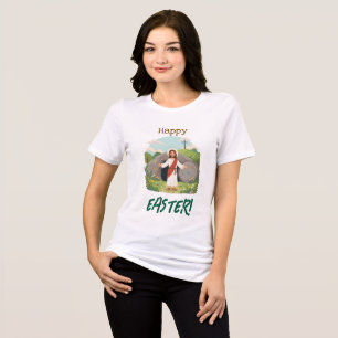 Happy Easter Season Well Wishes Good Friday Tri-Blend Shirt