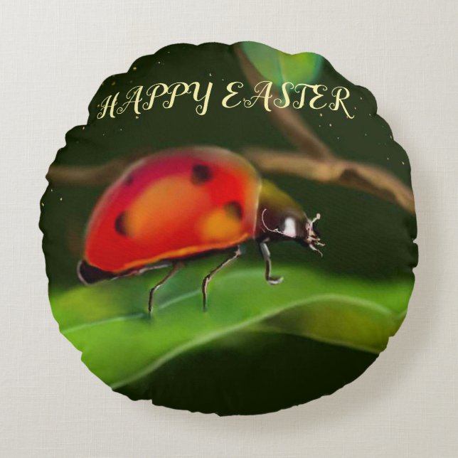 Happy Easter series Round Pillow (Front)