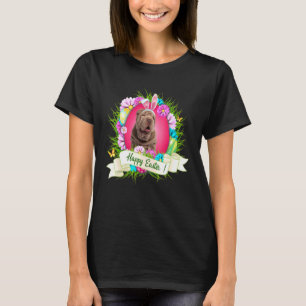 Happy Easter Shar Pei Wearing Bunny Ear Eggs Cool T-Shirt