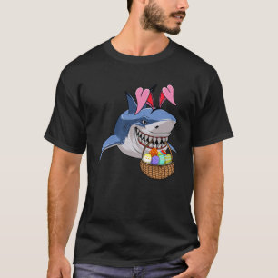 Happy Easter Shark Bunny with Easter Basket Boys G T-Shirt