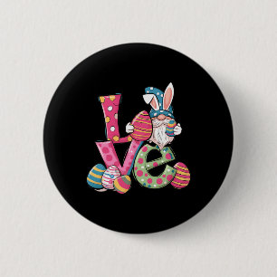 Happy Easter Shirt Gnome Easter Day Love Men Women 2 Inch Round Button