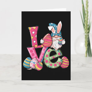 Happy Easter Shirt Gnome Easter Day Love Men Women Card