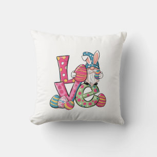 Happy Easter Shirt Gnome Easter Day Love Men Women Throw Pillow