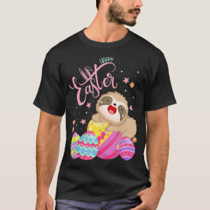 Happy Easter sloth with Egg Hunting Gifts For slot T-Shirt